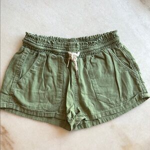 Olive Green Women's Casual Shorts